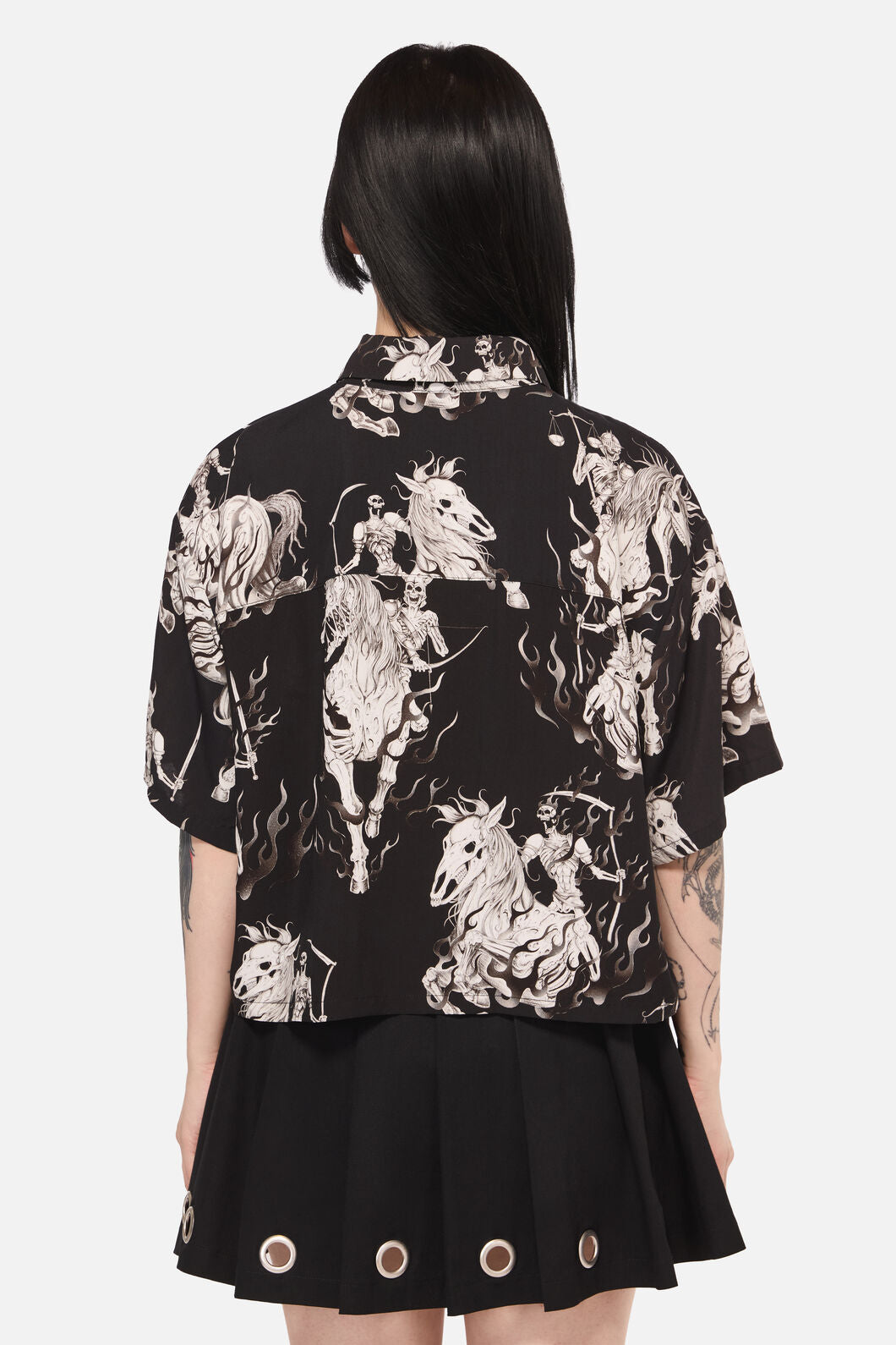Black Friday - Apocalypse Goth Boxy Blouse - black