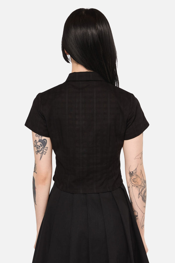 Black Friday - Safety First Goth Blouse - black