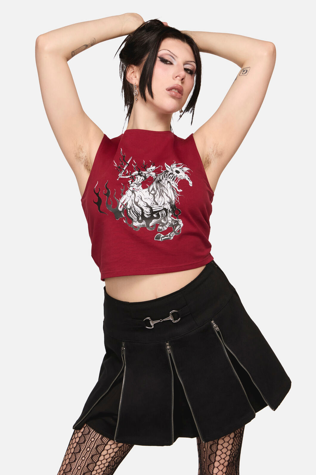 Black Friday - Dystopia Goth Tank Top - red
