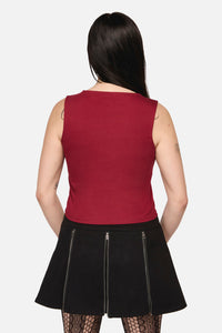 Black Friday - Dystopia Goth Tank Top - red