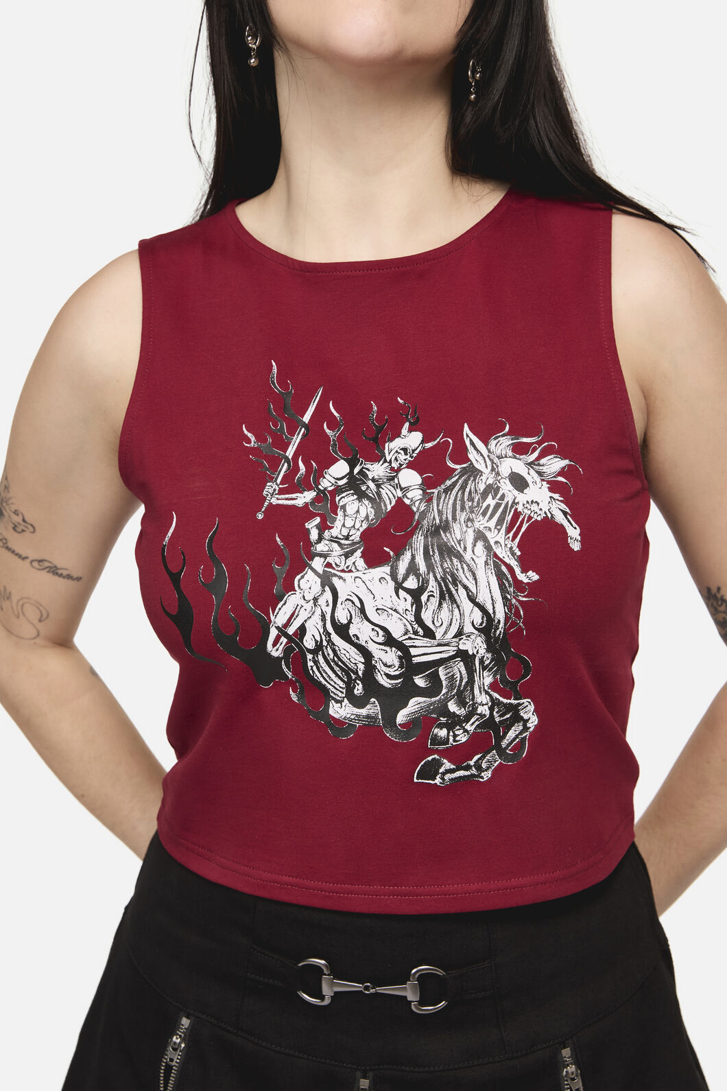Black Friday - Dystopia Goth Tank Top - red