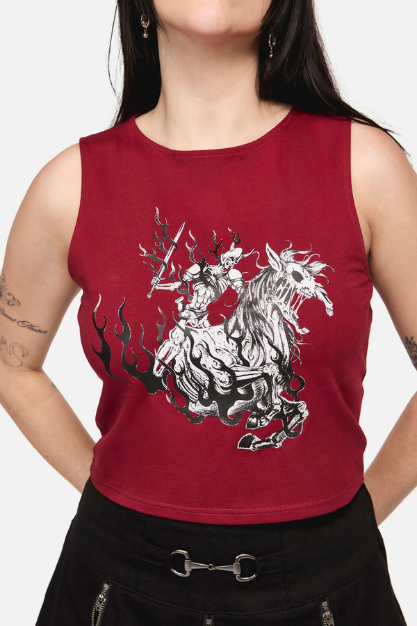 Black Friday - Dystopia Goth Tank Top - red