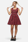 Black Friday - The End Goth Pinafore - black-red