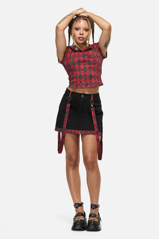 Black Friday - The End Goth Trim Skirt - black