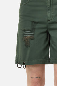 Black Friday - Pestilence Goth Trim Short - olive