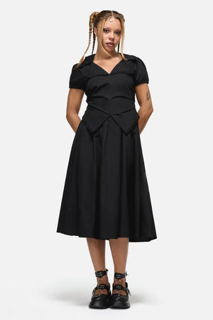 Black Friday - Conquest Goth Midi Dress - black