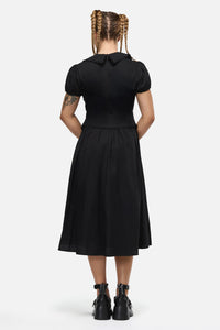 Black Friday - Conquest Goth Midi Dress - black