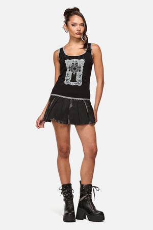 Black Friday - Confessions Lace Singlet - black