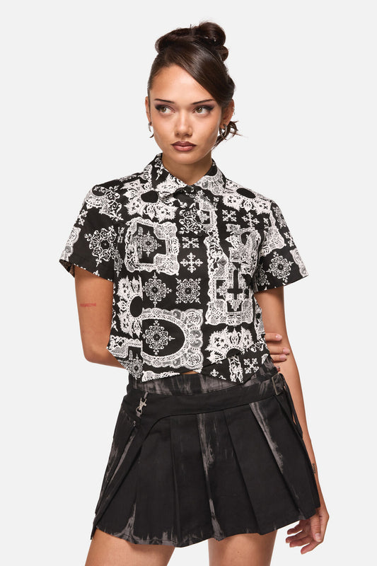 Black Friday - Crossed Blouse - black