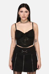 Black Friday - Altar Distressed Corset - black