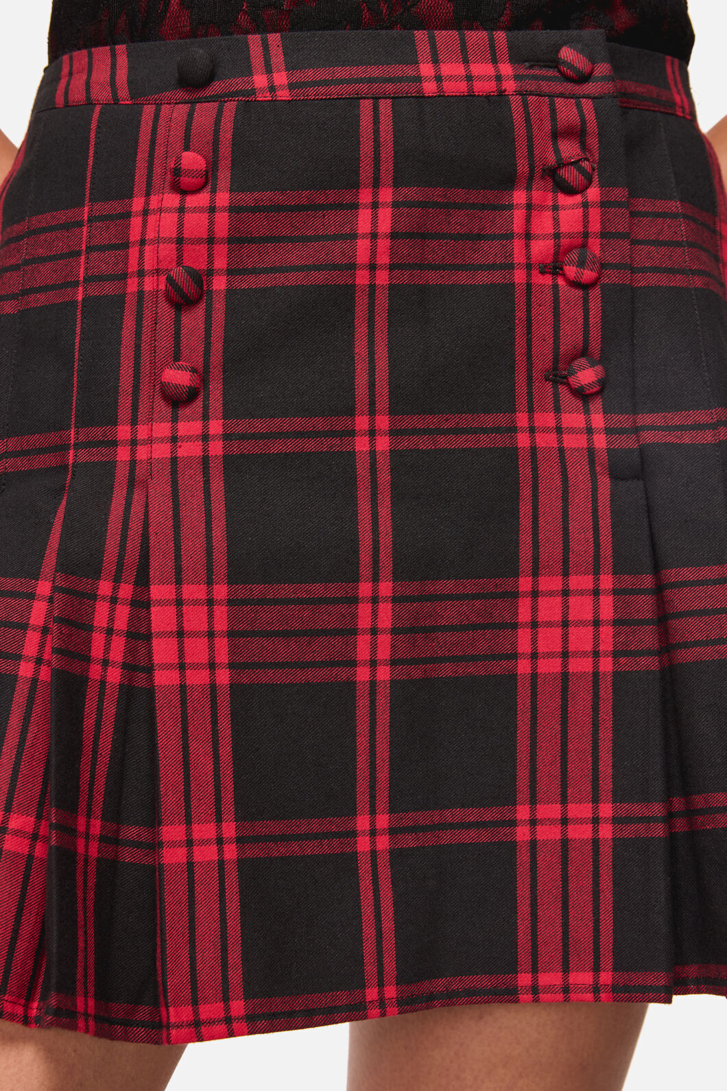 Black Friday - Suffer Tartan Skort - red-black