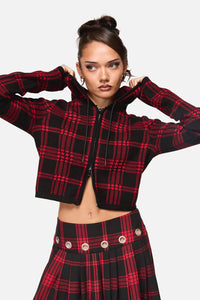 Black Friday - Suffer Punk Hoodie Knit - black-red