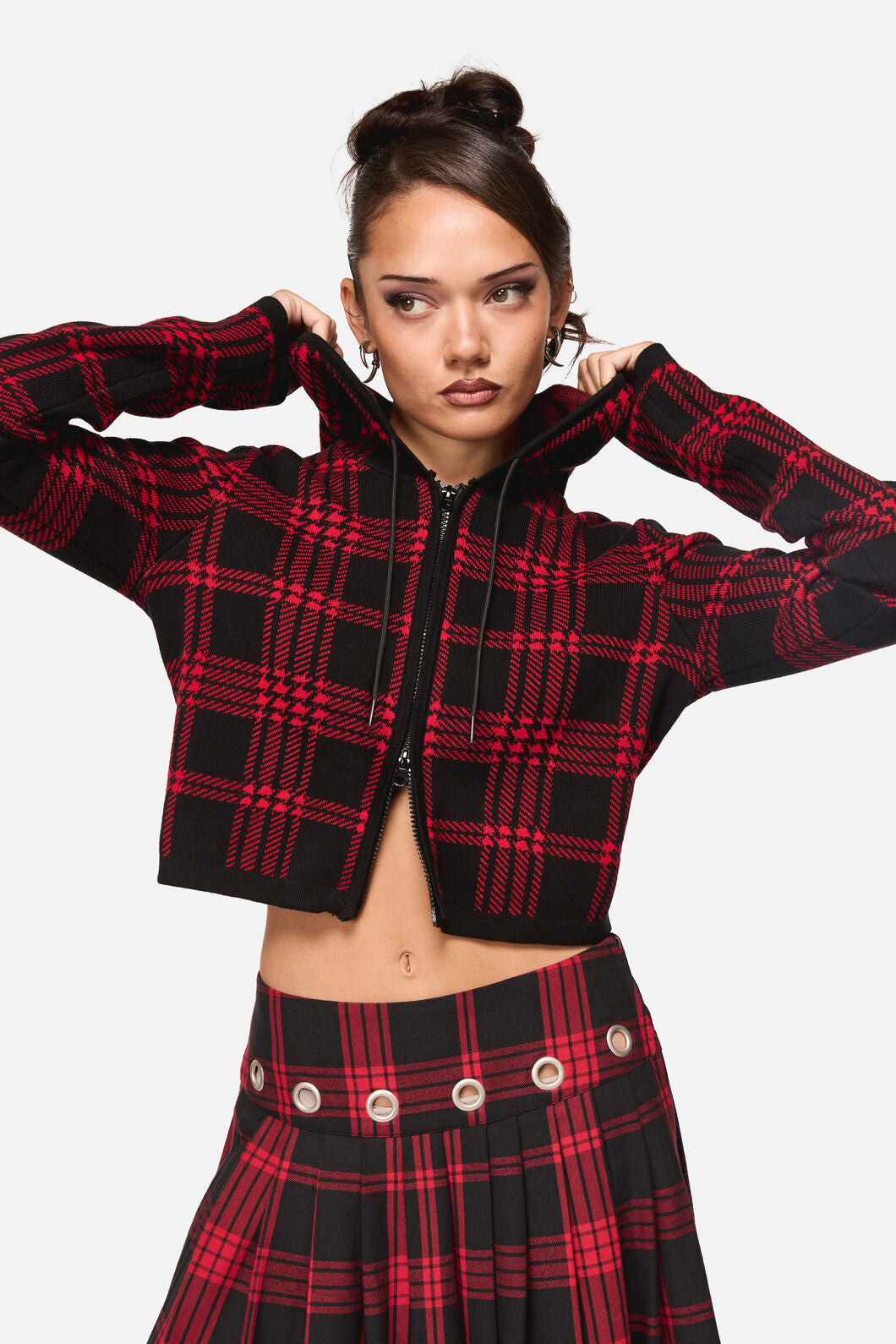 Black Friday - Suffer Punk Hoodie Knit - black-red