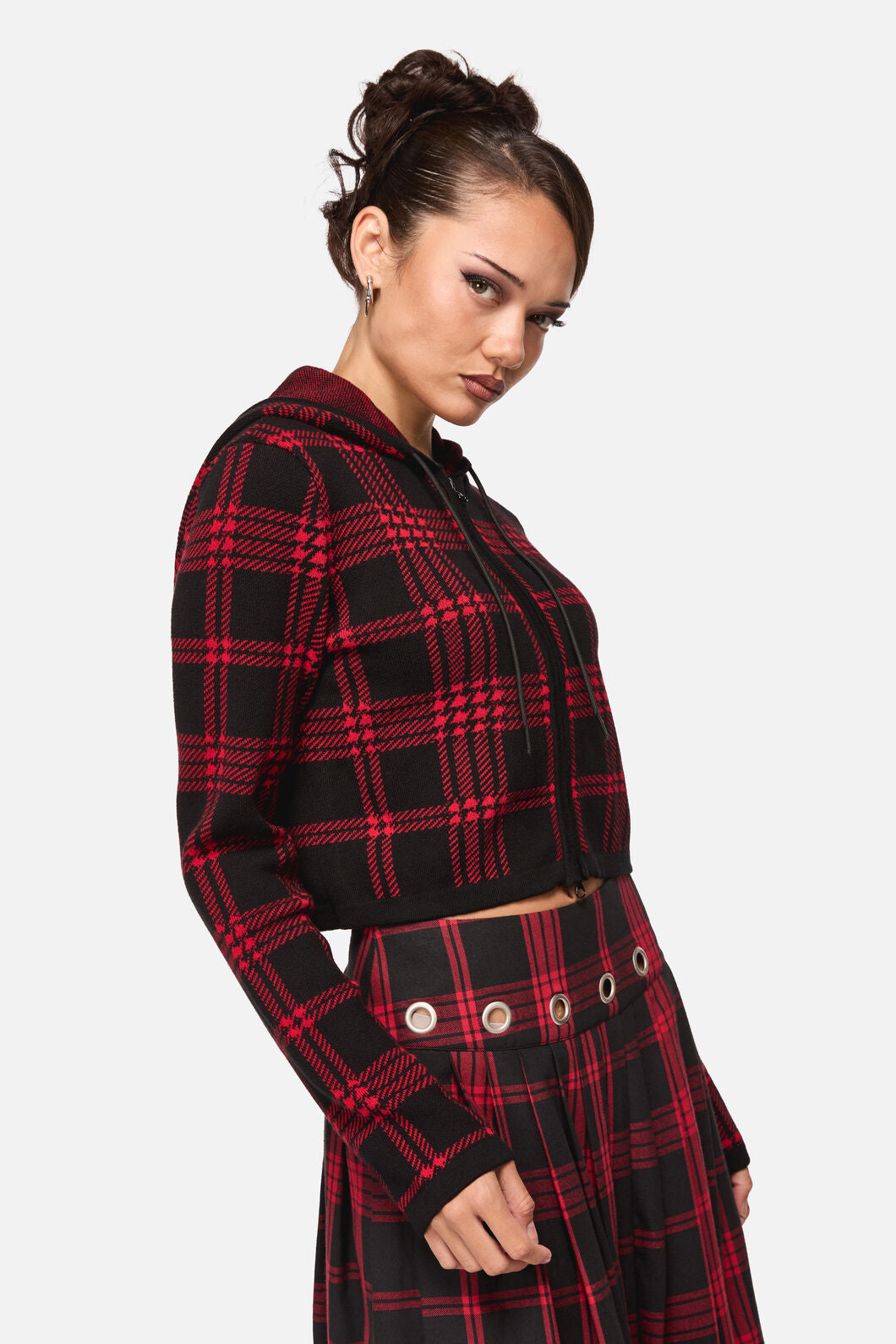 Black Friday - Suffer Punk Hoodie Knit - black-red