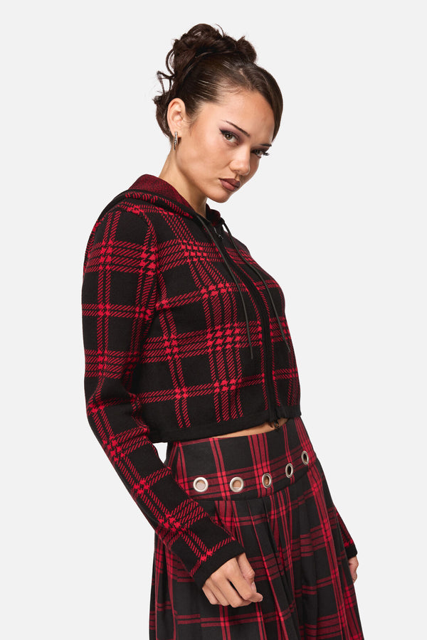 Black Friday - Suffer Punk Hoodie Knit - black-red