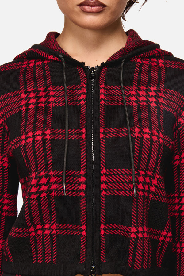 Black Friday - Suffer Punk Hoodie Knit - black-red