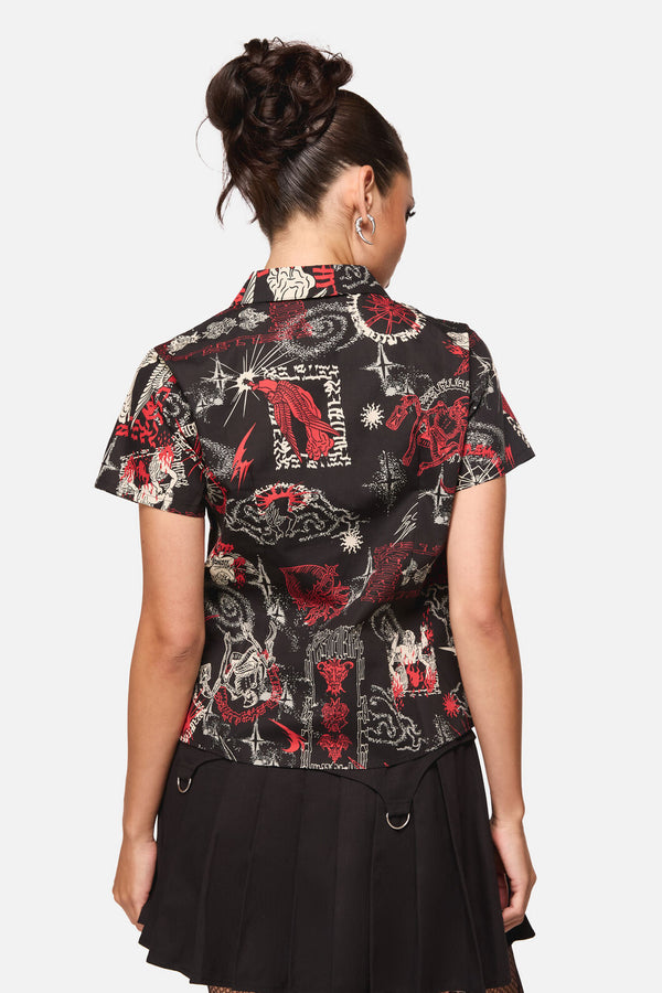 Black Friday - Purgatory Goth Blouse - black