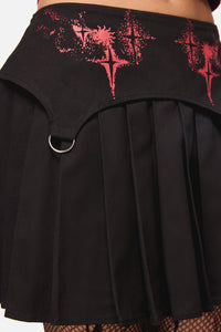 Black Friday - Angelic Goth Mini Skort - black