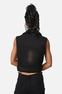 Black Friday - Afterlife Goth Trim Vest - black