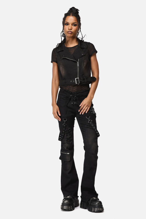 Black Friday - Afterlife Goth Trim Vest - black