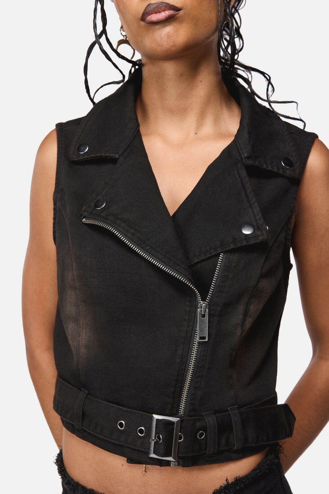 Black Friday - Afterlife Goth Trim Vest - black