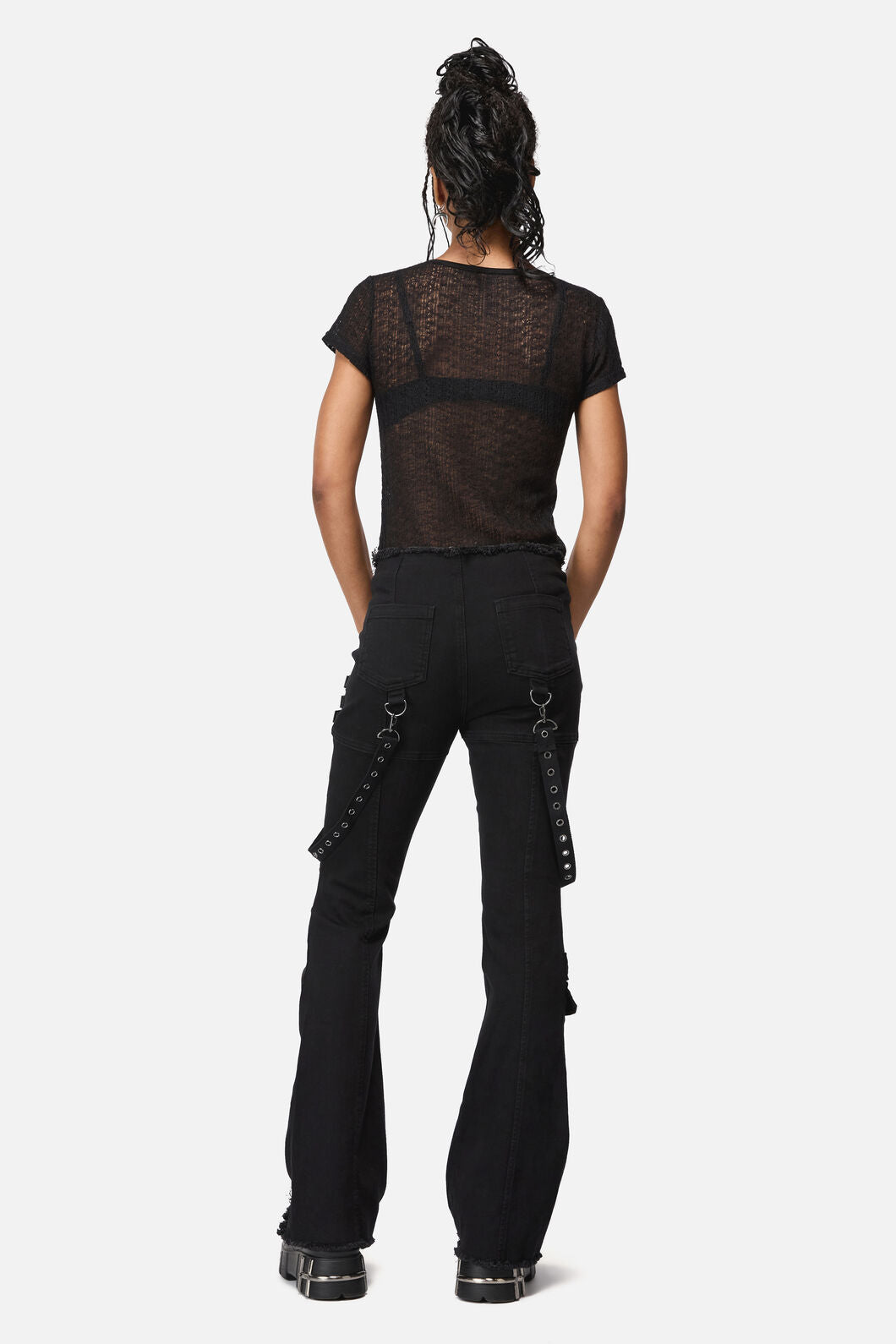 Black Friday - Afterlife Goth Trim Jean - black