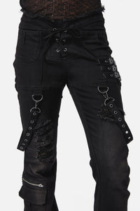 Black Friday - Afterlife Goth Trim Jean - black