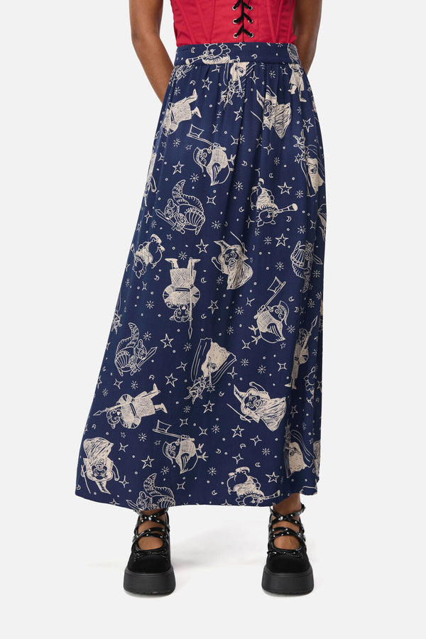 Black Friday - Joust Midi Skirt - navy