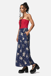 Black Friday - Joust Midi Skirt - navy