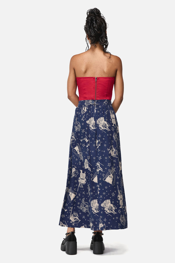Black Friday - Joust Midi Skirt - navy