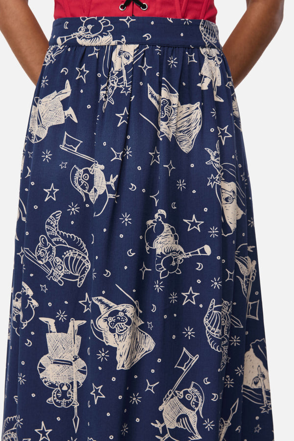 Black Friday - Joust Midi Skirt - navy