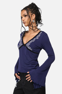 Black Friday - Your Grace Top - navy