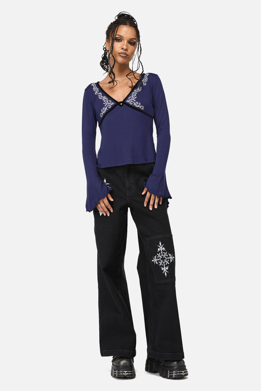 Black Friday - Your Grace Top - navy