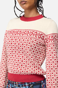 Black Friday - Medieval Fairisle Knit - cream-wine