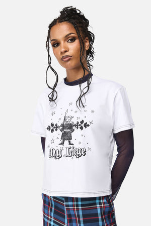 Black Friday - My Liege Tee - white