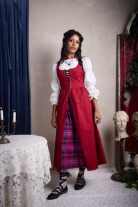 Black Friday - Your Grace Corset Overlay - wine