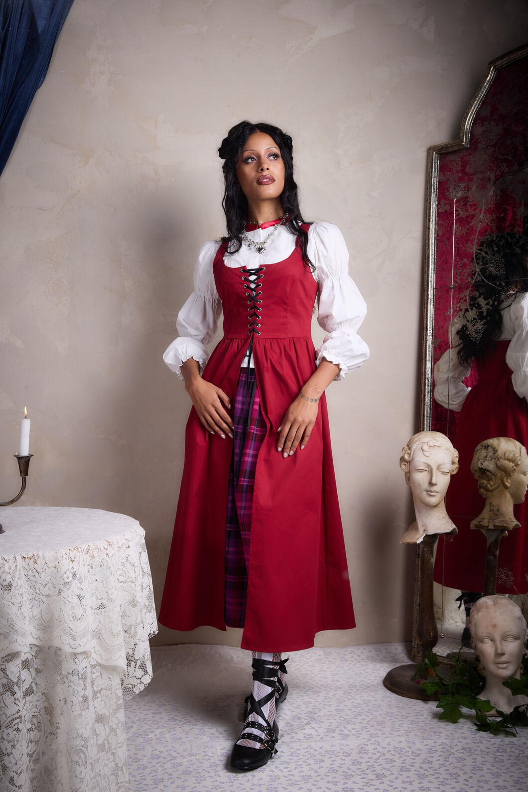 Black Friday - Your Grace Corset Overlay - wine