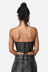 Black Friday - Vassal Pu Corset - black