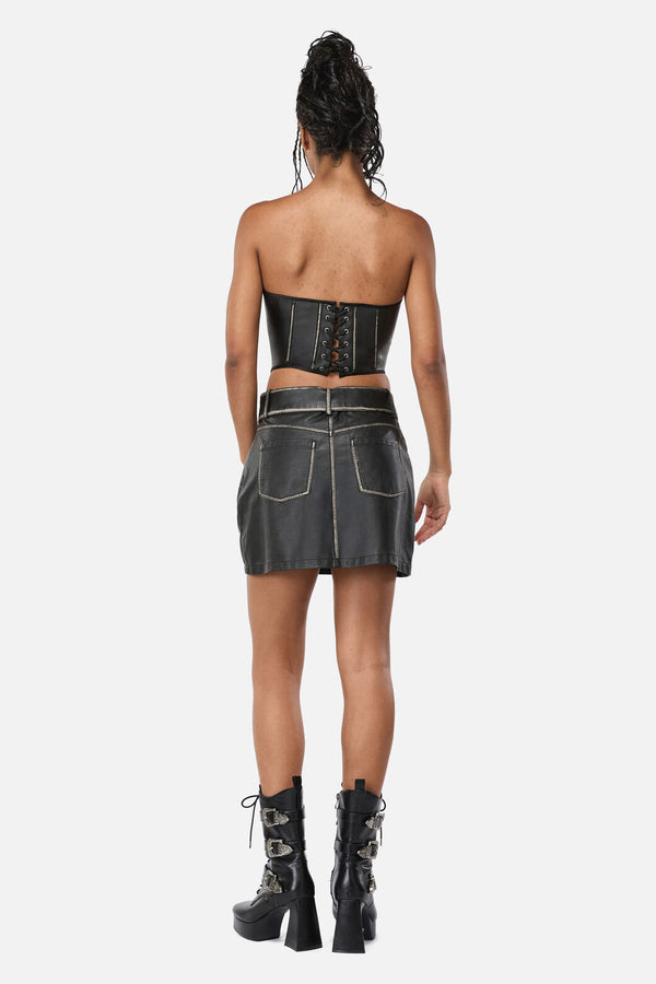 Black Friday - Vassal Pu Skort - black