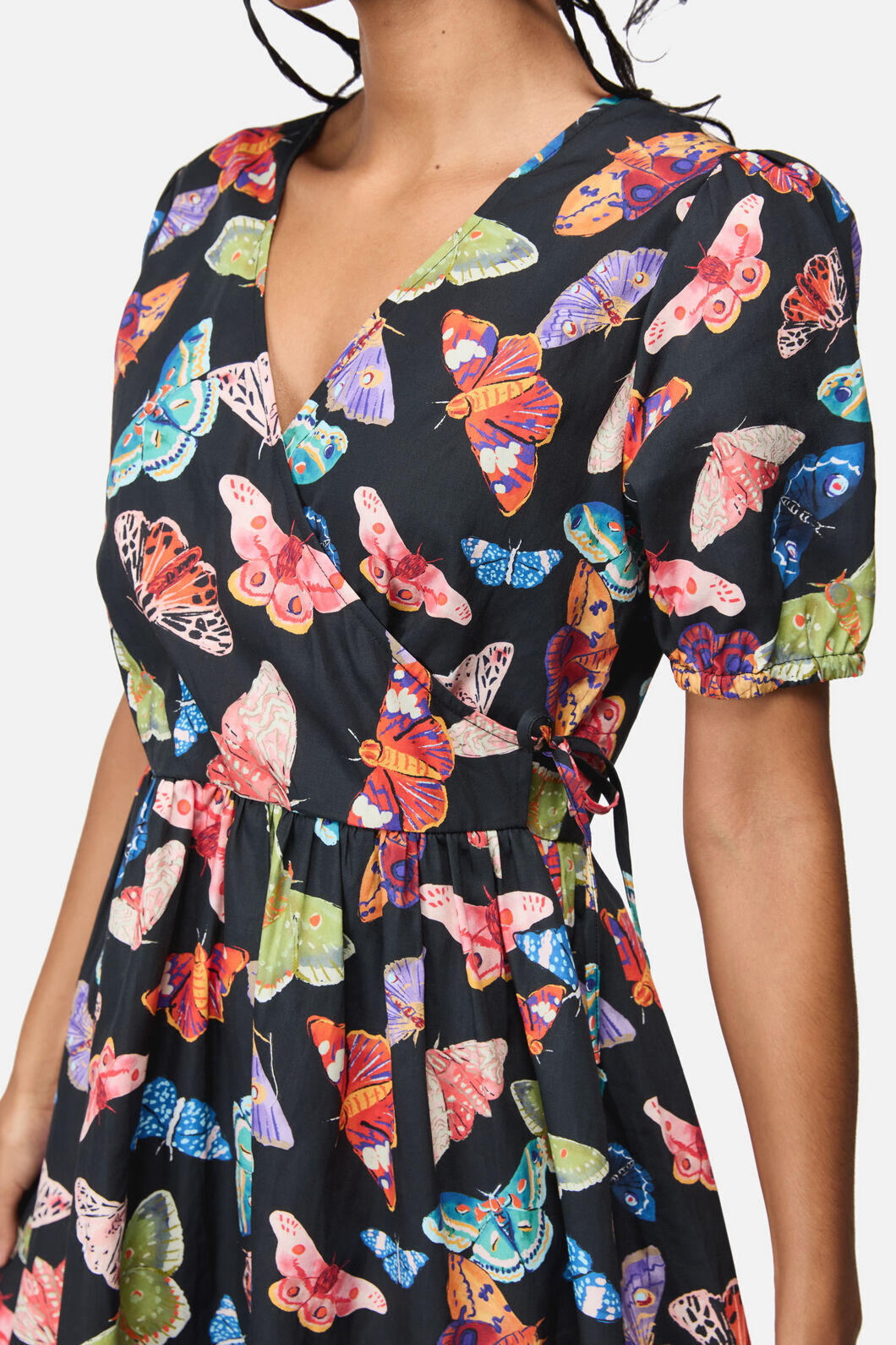 Black Friday - Swarm Goth Wrap Dress - multi