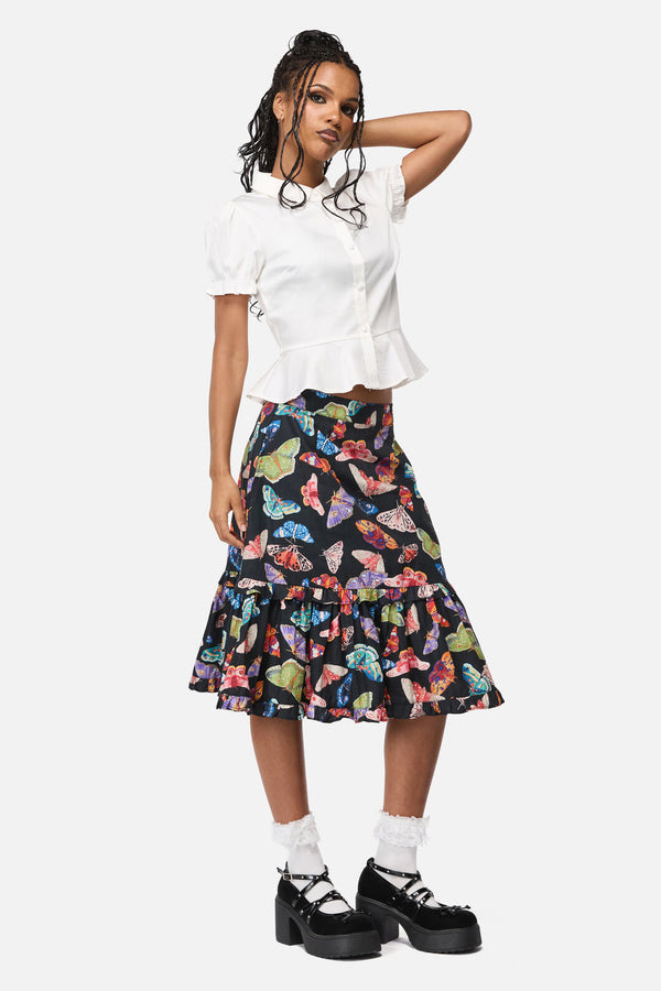 Black Friday - Swarm Goth Midi Skirt - multi