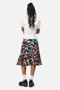 Black Friday - Swarm Goth Midi Skirt - multi