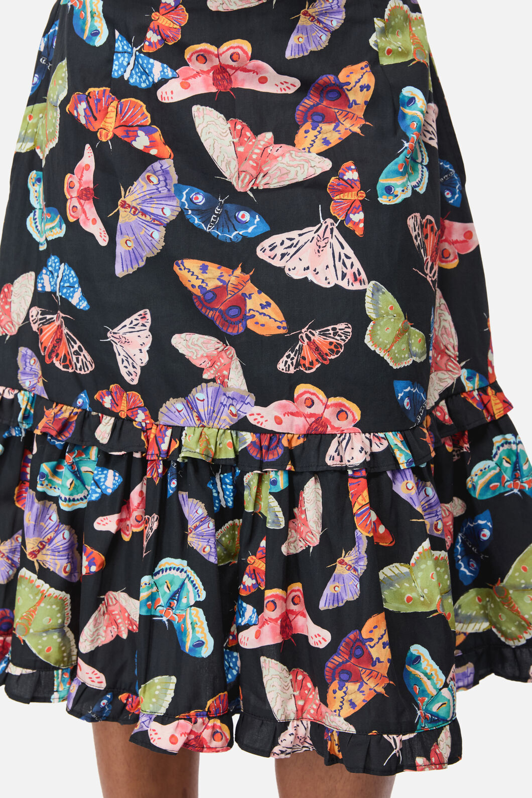 Black Friday - Swarm Goth Midi Skirt - multi