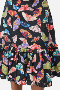 Black Friday - Swarm Goth Midi Skirt - multi