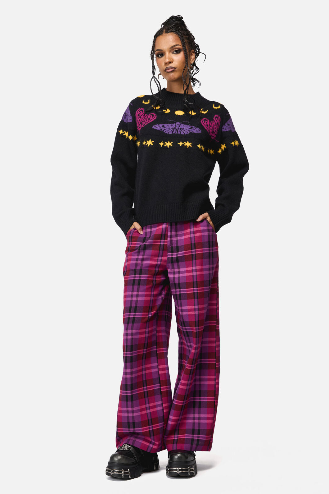 Black Friday - Into The Light Goth Knit - black