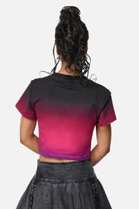 Black Friday - Luna Goth Baby Tee - plum