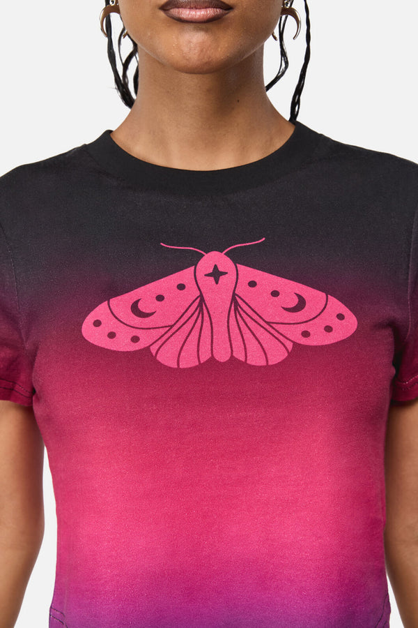 Black Friday - Luna Goth Baby Tee - plum