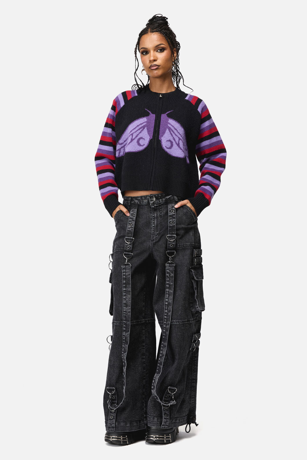 Black Friday - Into The Light Zip Cardigan - multi
