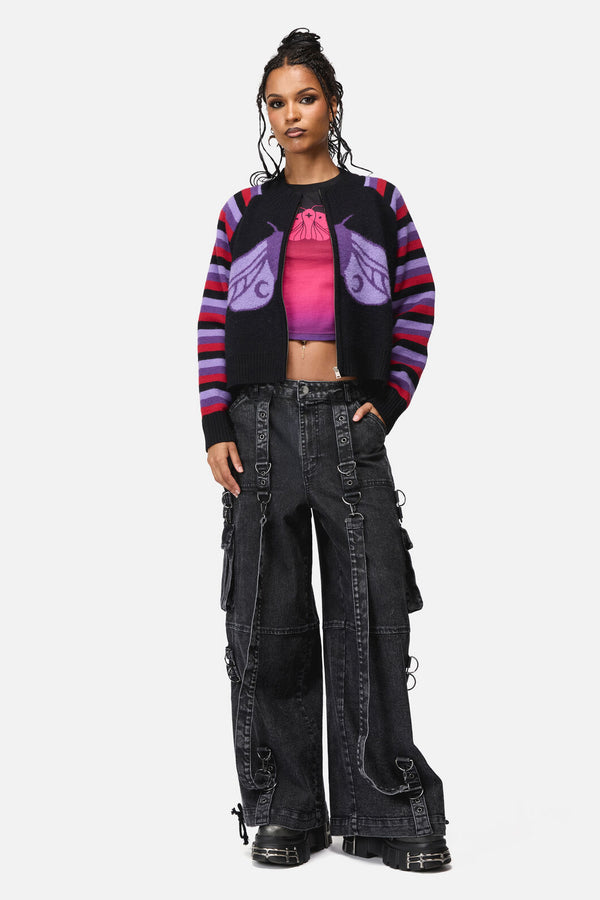 Black Friday - Into The Light Zip Cardigan - multi