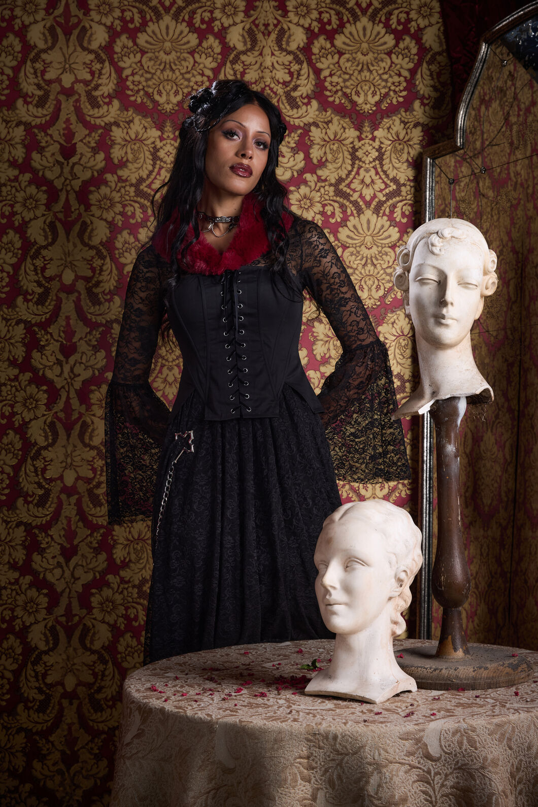 Black Friday - Grace Goth Corset Top - black